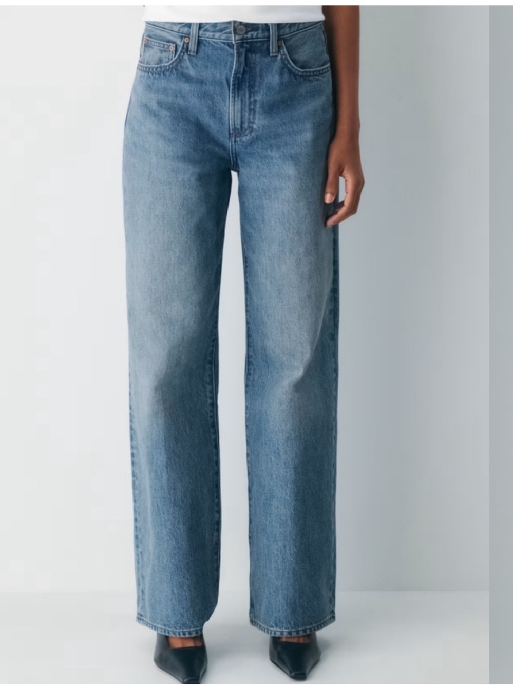 Aritzia Denim Forum The Farrah Hi-Rise Wide Jeans Baggy Size 29 - Picture 4 of 9